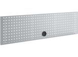 Schäfer Shop Pure Lochwand für AST31 Tischaufbau, bis 150 kg, B 1500 x H 380 mm, Stahl, weißaluminium