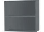 Schäfer Shop Select Anstell-/Aufsatzregal, 2 OH & 1 Fachboden, B 800 x T 420 x H 726 mm, graphit