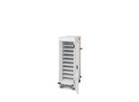 Laptopwagen mit Ladefunktion, 2-Punkt-Verriegelung, CH-Stecker, Feststellbremse, 10 Fächer, B 530 x T 1250 x H 500, lichtgrau