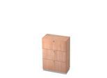 Hängeregistraturschrank, 3 OH, B 800 x T 420 mm, Nussbaum-Dekor