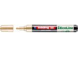 Lackmarker Edding 50 EcoLine, Schreibfarbe Gold, Rundspitze, Strichstärke 2-3 mm, mit Kappe, wasserbasiert, nachfüllbar, 1 Stück