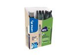Kugelschreiber PILOT Bottle 2 Pen Ecoball, schwarz, Strichbreite 0,6 mm, dokumentenecht, nachfüllbar, 86 % Recyclingmaterial, 10 Stück + 10 Minen schwarz