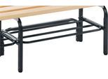 Sypro Schuhrost für Umkleidebank, Feuchtraum, Stahl, anthrazit RAL 7016, 1015 mm breit