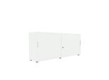 Schiebetürenschrank, B 1600 mm, 2 OH, weiß