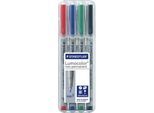Folienschreiber Universalstift, F, WL, sortiert, 4er-Set