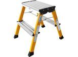 Rolly Doppel-Klapptritt, 2 x 2 Stufen, gelb