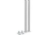 Rasterrohrpaar Treston, für TED-Arbeitstische, bis 90 kg, B 70 x T 100 x H 997 mm, Stahl, hellgrau