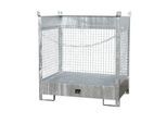 Fass-Stapelpalette Bauer FSP-2 D, Wände aus Drahtgitter, für 2 x 200 l Fass, verzinkt