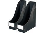 LEITZ® Stehsammler, DIN A4, Polysterol, 2 Stück, schwarz