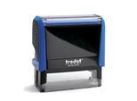 Adress-Stempel trodat® Printy 4915, Gehäusefarbe blau & Stempelabdruckfarbe schwarz