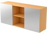 Sideboard TARVIS, 2 OH, mit Schiebetüren, B 1600 x T 420 x H 748 mm, Buche-Dekor