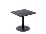 Bistrotisch Paperflow® Mezzo, melaminharzbeschichtete MDF-Platte, Stahlgestell, B 800 x T 800 x H 750 mm, schwarz/mattschwarz