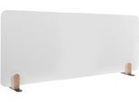 Legamaster Whiteboard-Tischtrennwand Elements, Stahl emailliert, inkl. 2 Fußhalterungen, B 1600 x H 600 x T 11 mm