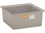 GFK-Auffangwanne 220/1 CEMO, 210 l Auffangvolumen, B 850 x T x 850 x H 390 mm, ohne Gitterrost