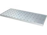 Kleingebindewanne Bauer KGW 4/M, Volumen 28 l, bis 150 kg, mit Lochblechrost, B 1390 x T 600 x H 60 mm, Stahl verzinkt