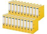 LEITZ® Ordner 1010, DIN A4, Rückenbreite 80 mm, 20 Stück, gelb