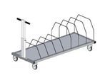 Untertischmagazin für Pack- und Arbeitstisch Rocholz System 1600/2000, lang, bis zu 160 Faltkartons, B 1600 x T 600 x H 604 mm, hellgrau