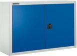 Schäfer Shop Select Aufsatzschrank MS 8409i, B 950 x T 400 x H 800 mm, 1 Boden, Stahl, lichtgrau RAL 7035/enzianblau RAL 5010