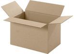 Wellpapp-Faltkartons, 1-wellig, 215 x 155 x 135 mm, braun