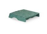 Circular-Line Monitorständer Bakker Elkhuizen Q-riser 50, aus 60% recyceltem Material, B 300 x T 250 x H 50 mm, grün