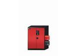 Chemikalienschrank asecos CS-CLASSIC, Flügeltüren, Front Verkehrsrot, B 810 x T 520 x H 1105 mm