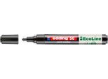 Lackmarker Edding 50 EcoLine, Schreibfarbe Schwarz, Rundspitze, Strichstärke 2-3 mm, mit Kappe, wasserbasiert, nachfüllbar, 1 Stück