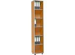 Schäfer Shop Select Regal MOXXO IQ, Holz, 6 Fächer, 6 OH, B 401 x T 362 x H 2168 mm, Buche-Dekor