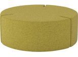 Nowy Styl Sitzpouf Tri.Ply L, modular, Blazer-Stoff, ø 115 cm, gelb