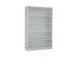 Schäfer Shop Select Stahlregal MS iCONOMY, 5 Ordnerhöhen, B 1200 x T 400 x H 1935 mm, weißaluminium RAL 9006