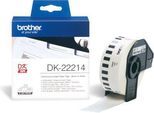 BROTHER Endlos-Etikett DK-22214, 12mm x 30,48m, Papier weiß