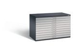 Planschrank aus Stahl, für Formate bis DIN A1, 10 Schubladen