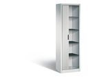 C + P Rollladenschrank Omnispace, 5 OH, abschließbar, B 600 x T 420 x H 1980 mm, Stahl, lichtgrau