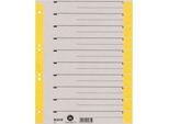 LEITZ® Trennblätter A4 1652, zur freien Verwendung, 100 Stück, gelb