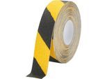 Antirutschband Durable Duraline Grip+ color, für Innen & Außen DIN 51130, selbstklebend, grobkörnige Beschichtung, 1 Rolle mit L 15 m x B 50 mm, schwarz-gelb