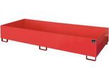 Regalwanne Typ RW/RW 3300-3, ohne Gitterrost, rot RAL3000