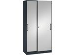 Schiebetürenschrank ASISTO C 3000, 5 Ordnerhöhen, abschließbar, Breite 1000 mm,