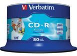 Verbatim CD-R printable (Tinte), bis 52fach, 700 MB/80 min, 50er-Spindel