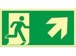 Schild Treppe aufwärts, rechtsweisend