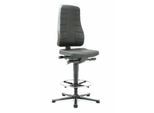Drehstuhl All-in-One 9641, mit Gleiter und Aufstiegshilfe, PU-Schaumpolster, schwarz