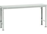 Manuflex Grundtisch UNIVERSAL Spezial, 1750 x 800 mm, Kunststoff lichtgrau, lichtgrau