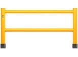 Ampere Handlauf Rack-Mammut® Flex, Kunststoff, L 10000 x H 1100 mm, verkehrsgelb
