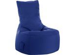 Sitzsack swing scuba®, 100% Polyester, abwaschbar, B 650 x T 900 x H 950 mm, dunkelblau