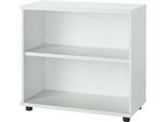 Schäfer Shop Select Anstellregal, aus Holz, 2 Fachböden, B 800 mm x T 421 x H 750 mm, lichtgrau