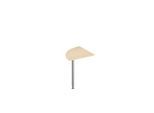 Schäfer Shop Select Ansatztisch BST, Viertelkreis, Rundrohrfuß, B 800 x T 800 x H 717 mm, Ahorn/weißaluminium RAL 9006