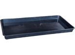 Auffangwanne für Kleingebinde, Volumen 12 l, stapelbar, B 400 x L 790 x H 50 mm, Polyethylen, schwarz