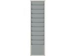 Werkstattplaner Eichner, 1-bahnig, 10 Schienen, für bis zu 10 Auftragstaschen des Formates A4, B 315 x H 1282 mm, Kunststoff, grau