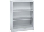 Schäfer Shop Select Regalschrank MS, 3 OH, B 950 x T 400 x H 1215 mm, Stahlblech, Weißaluminium
