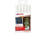 Kreidemarker edding 4095, 2-3 mm, weiß, 5 Stück