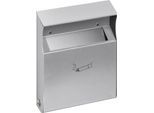 Wandascher mit Schutzdach, silber