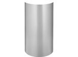Abfallsammler, für den Innenbereich, Volumen 50 l, selbstlöschender Deckel, Ø 335 x H 625 mm, Stahl pulverbeschichtet, alufarbig/schwarz
